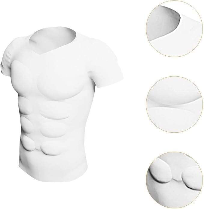 Divertida Camisa para Hombre con Traje de Músculos Falsos
