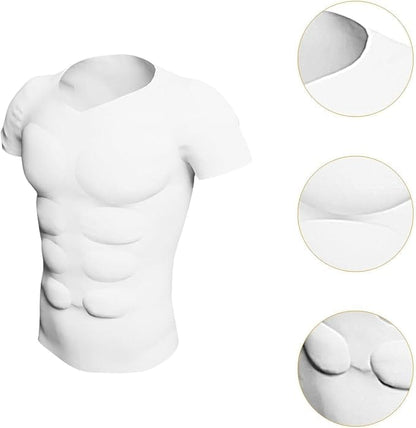 Divertida Camisa para Hombre con Traje de Músculos Falsos