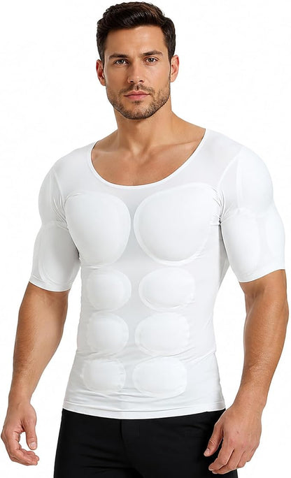 Divertida Camisa para Hombre con Traje de Músculos Falsos